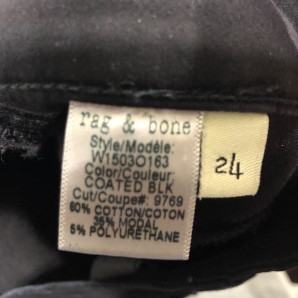 Rag & Bone | Legging Jean in Black - Picture 7 of 7